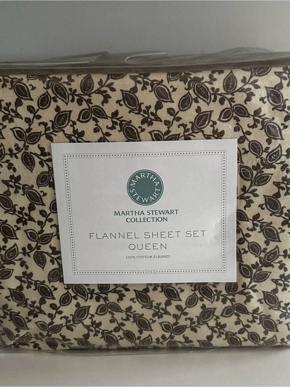 NWT Queen Flannel Sheet Set by Martha Stewart